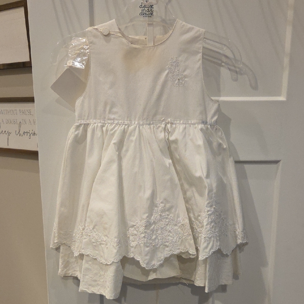 Elegant White Kids Dress